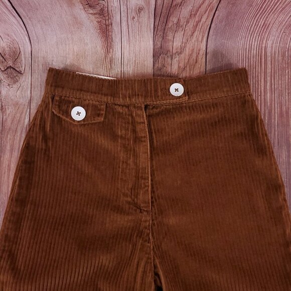 NWT Zara Womens Size 2 The Marine Culotte in Sweet Corduoiry Wide Leg Pants - Picture 5 of 15